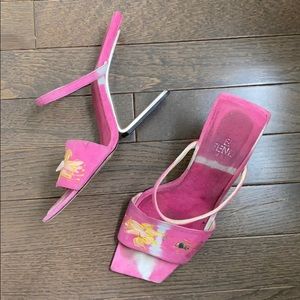 Fendi Vintage Metal Suspension Heel 2000